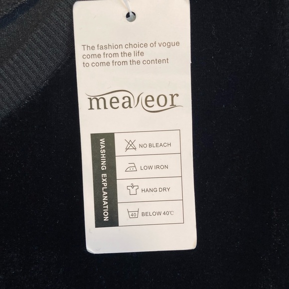 NWT Black Velvet MIDI Dress - Picture 11 of 11